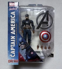 Marvel Diamond Select Civil War Captain America 7" Action Figure New Sealed