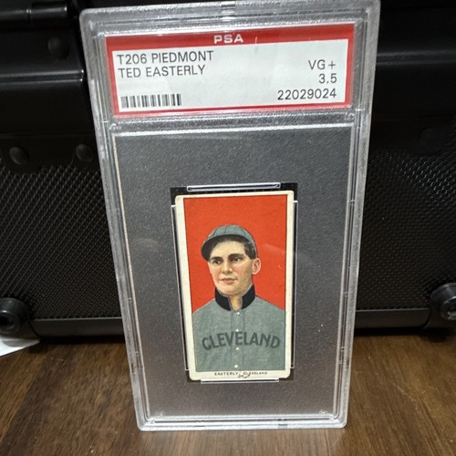 1909-11 T206 Piedmont Ted Easterly Cleveland Naps Tobacco Card PSA 3.5 POP 8
