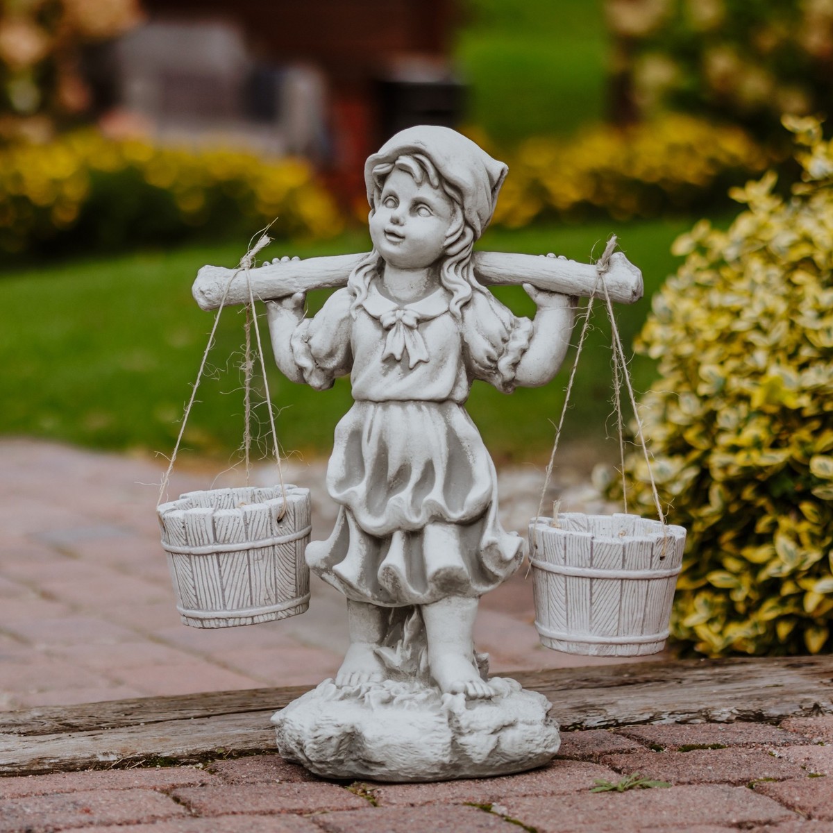 Angelo In Resina Grigio Con Porta Candela &ndash; Stile Nordico