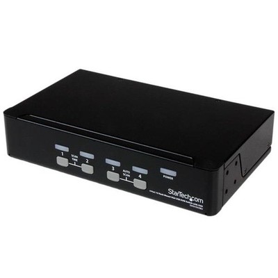 StarTech.com 4-Port USB KVM Swith with OSD - TAA Compliant - 1U Rack Mountable V