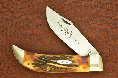 CASE XX 1965-1969 GENUINE STAG JUMBO BULLDOG CLASP KNIFE 5172 USA (33941)