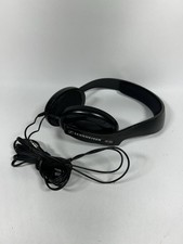 No Cushions/Sennheiser HD-202 Wired Stereo Headphones Black 3.5 mm Audio Jack DJ