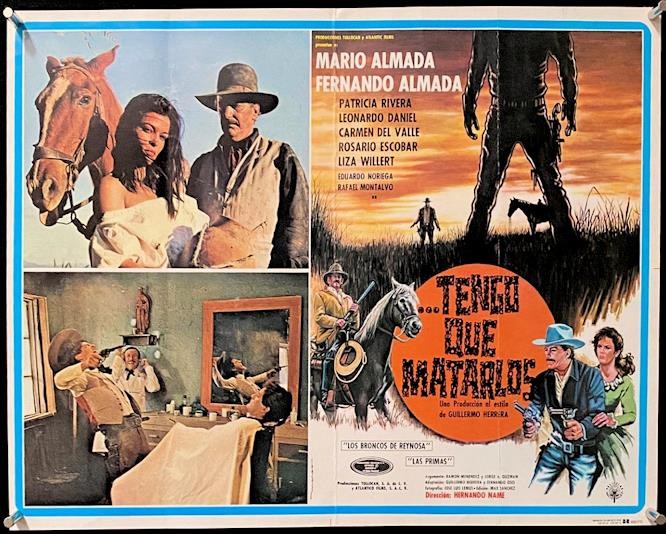 S563 ..... TENGO QUE MATARLOS, Mexican Lobby Card, 1991 Mario Almada
