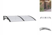TüRvordach Schwarz 150X100 Cm Polycarbonat Vordach HaustüR EingangstüR