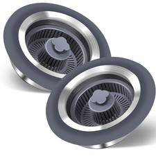 3 in 1 Kitchen Sink Stopper with Strainer Basket, Stainless Steel Anti-Cloggi...
