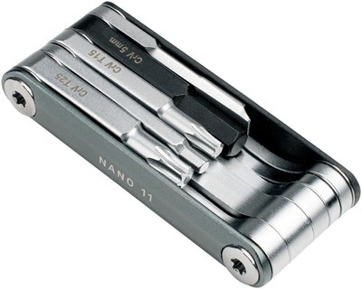 Topeak Nano 11 Multi-Tool with Aluminum-7075 Body & Chrome Vanadium Steel