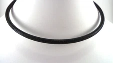3mm smooth leather sterling silver necklace black brown natural u pick length