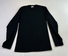 VINTAGE Duofold Baselayer LS Shirt Mens Small Black Polyblend