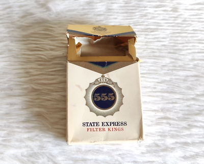 Vintage State Express 555 Filter King Tobacco Cardboard Box Case England  CG640