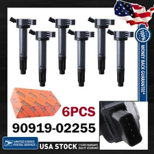 Ignition Coils OEM High Quality 6Pcs 90919-02255 For Toyota Land Cruiser 2008-19