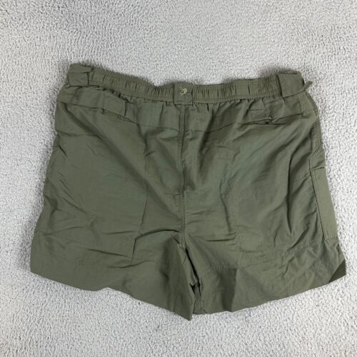 Reel Legends Shorts Mens 42 Green Nylon Performance Utility Fishing - Picture 2 of 8