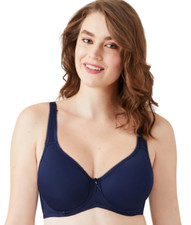 Wacoal Basic Beauty Contour Spacer Underwire T-Shirt Bra 853192, Navy Blue, 34D