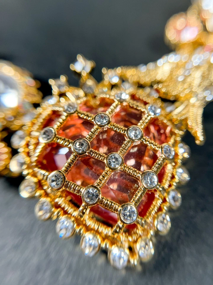 Impresionante collar victoriano, collar llamativo, collar de boda, collar de novia Foto 2 de 4