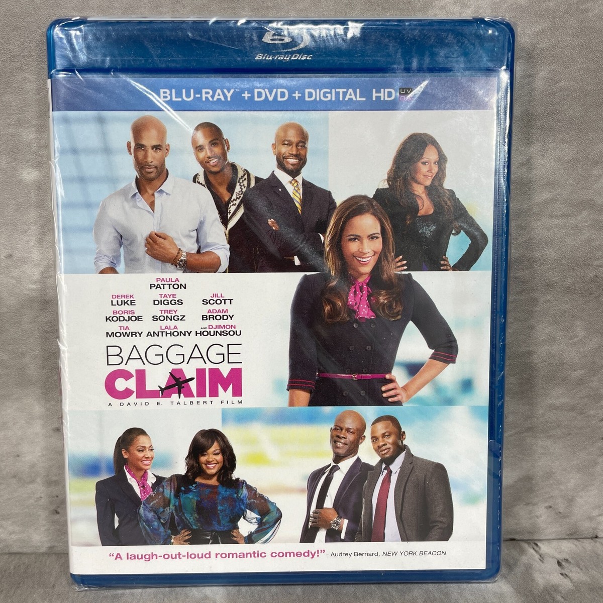 Baggage Claim Blu-Ray and DVD Paula Patton Derek Luke New and Sealed