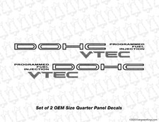 Dohc Vtec Programmed Fuel Injection Pfi Crx Ek Eg Ef Da Dc Jdm Decals Stickers