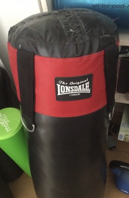 Lonsdale Hanging Boxing Punch Bag Heavy Duty 80cm x 30cm ALL