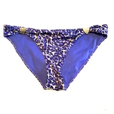 Leopard print bathing suit bottoms