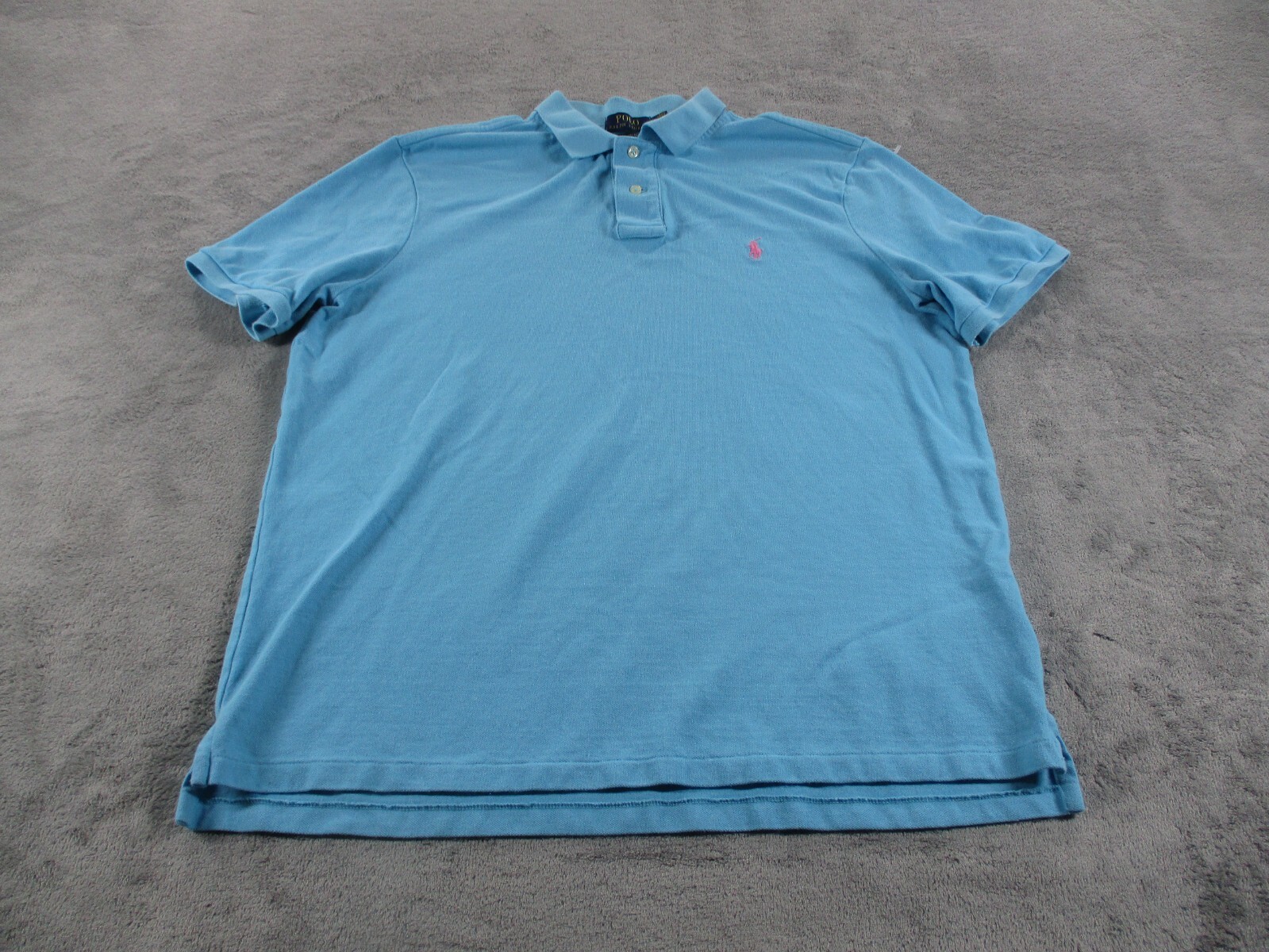 Polo Ralph Lauren camicia uomo grande vestibilità classica rosa acqua pony preppy ottime condizioni