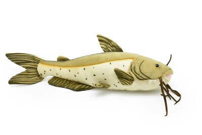 Channel Catfish Fish Realistic Fluffy Stuffed Soft Toy  Pillow Gift 10'' or 17''