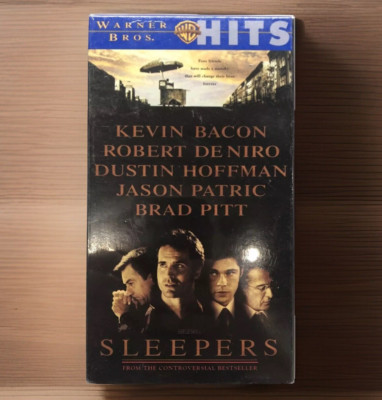 Sleepers VHS 1997 Kevin Bacon Robert DeNiro Brad Pitt Drama Movie R Rated