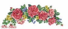 Rose Swag Floral Pink Pastel Bloom Leave Lg Wall Decor Imperial Instant Stencils