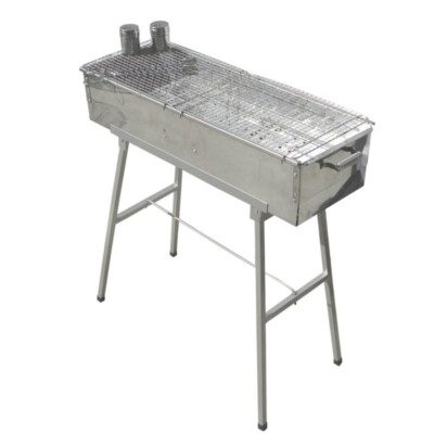 Party Griller Yakitori Grill 32'' x 11'' Extra Wide Stainless Steel Charcoal BBQ