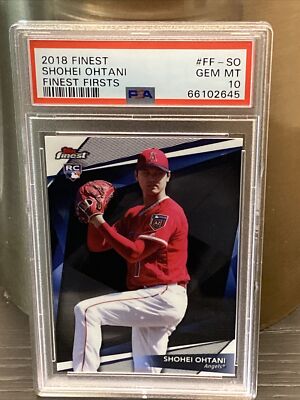 その他 2018 FINEST SHOHEI OHTANI RC GEM MT 10 2018 Finest #FF-SO Shohei Ohtani RC Finest Firsts PSA 10 Gem Mint