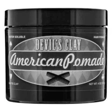 AMERICAN POMADE Devil's Clay Water Base Hair Style Gel Barbershop Barber NEW