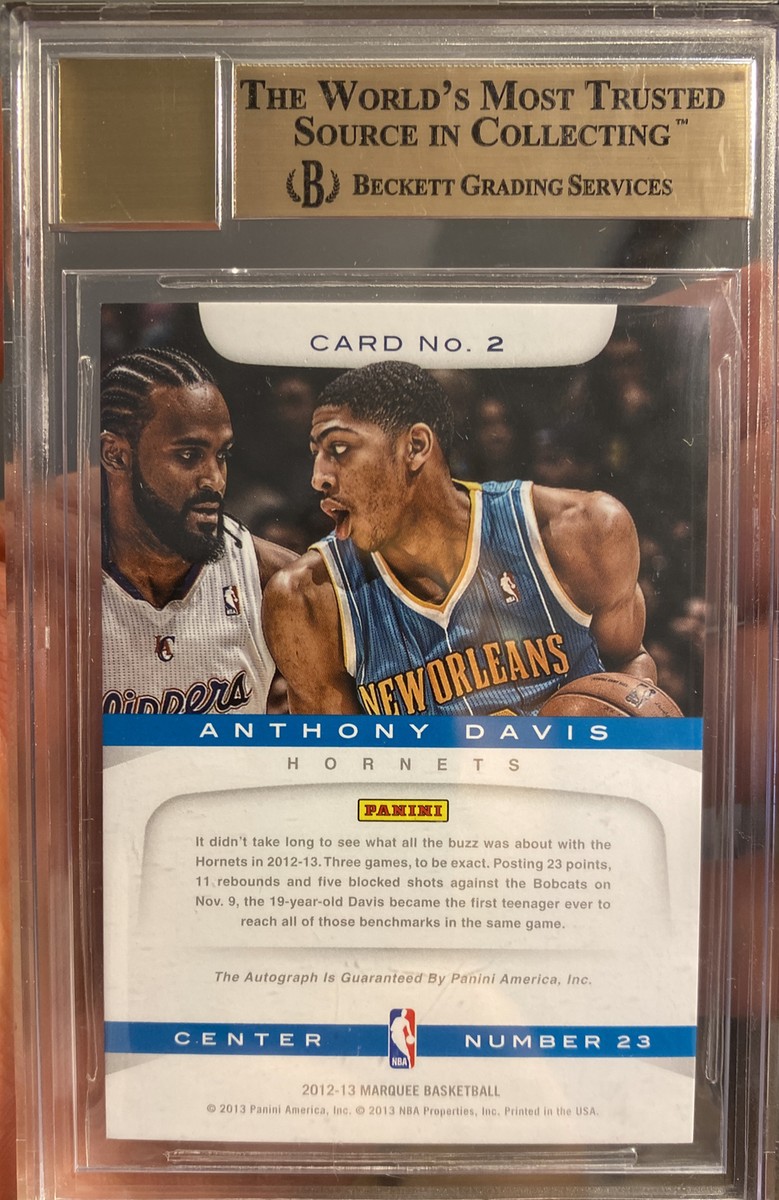 その他 Anthony Davis rookie auto bgs9&10 Anthony Davis 2012-13 Panini Totally Certified Blue Auto