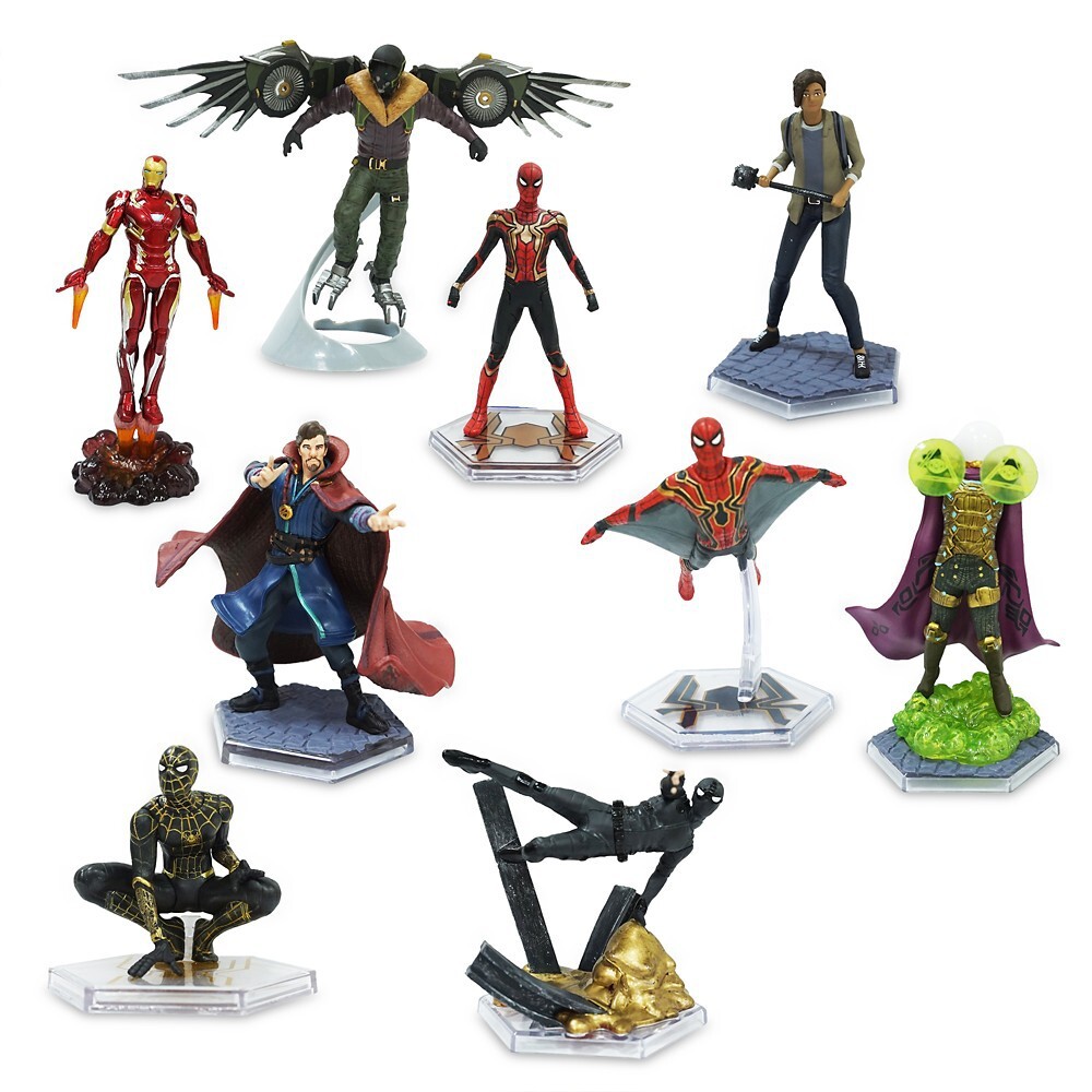 MARVEL中古プライズフィギュアまとめ売り9点 Disney Marvel Spider-Man: No Way Home 9-Piece PVC Figure Deluxe