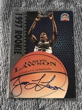 1997 Score Board Auto Basketball Signatures Silver Jason Lawson Rookie Auto RC