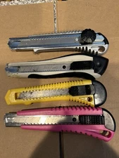 8 Pcs PHC Retractable Utility Knife Set, Hand Tools Box Cutters, Multicolor