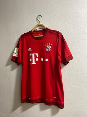 BAYERN MUNICH 2015 2016 HOME FOOTBALL SHIRT SOCCER JERSEY ADIDAS
