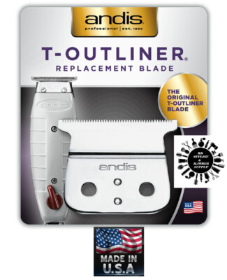 Replace Andis #04521 Close-cutting T-Blade for T-Outliner Trimmer GTO/GO/SL/SLS