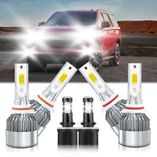 For Chevrolet Tahoe 2000-2006 LED Headlights High Low Beam Fog Lamps Bulb 6000K