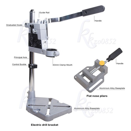 Adjustable Drill Bench Press Stand Workbench Pillar Pedestal Clamp for Drilling - Picture 7 of 17