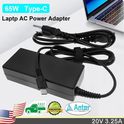 65W USB Type C AC Adapter for HP Spectre x360 13 15 TPN-CA10 TPN-CA06 Power Cord