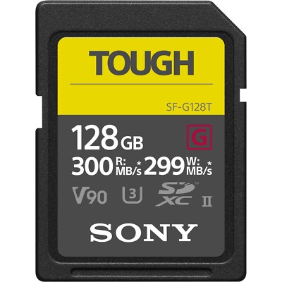 Sony 128GB SF-G TOUGH Series UHS-II SDXC Memory Card *NEW*
