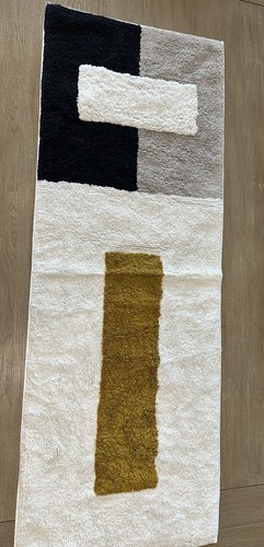 West Elm Colorblock Bath Mat 24x64" dark horseradish Runner | eBay