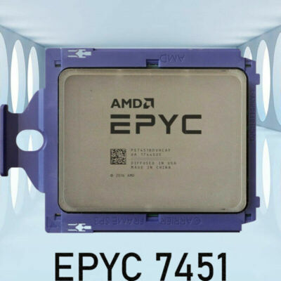 AMD EPYC 7451 PS7451BDVHCAF 24-Cores 48-Threads 230GHz Socket SP3 CPU Processor
