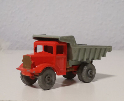 Matchbox A Moko Lesney No.6A -Dump Truck Grau Räder Orange/Grau ohne OVP Vintage