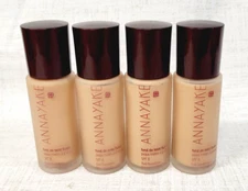 ANNAYAKE Fluid Foundation SPF 8 Combination to Oily Skin LOT OF 4~ 35 BEIGE ~