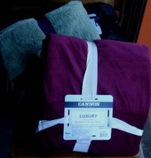 Cannon Luxury Lush Plush Throw - BRAND NEW PACKAGE - CHOOSE COLOR - 50" X 60"