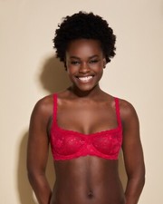 CLEARANCE - Cosabella Never Say Never Balconette Bra in Mystic Red - 32C, 34B