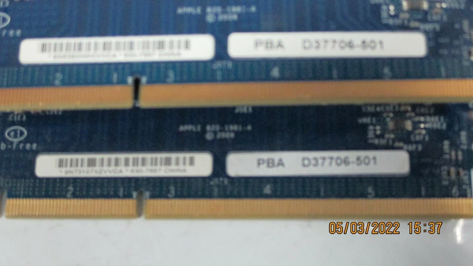 LOT 2 Apple Mac Pro Memory Riser Board Cards 630-7667 PBA D37706-501 820-1981-A - Image 4 of 4