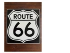 Vintage Porcelain Enameled Signs Ande Rooney’s Route 66 12" x 11-1/4"