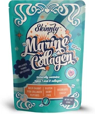 Skinnly Marine Collagen Peptides Powder, Keto, Unflavored - 8oz