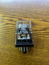 ECG RLY1155 Relay 3PDT 110 VDC Coil,11 Pin Octal Base,