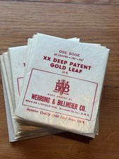 Wehrung & Billmeier XX 23k Patente Profundo Hoja de Oro Sellada (PRECIO POR LIBRO)
