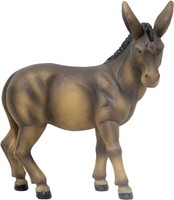 Krippenfigur Esel 10,2 Cm Handbemalt Polyresin FüR 15 Cm Figuren